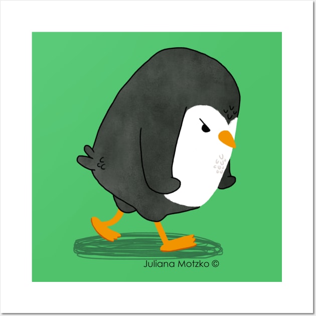 Grumpy Penguin Wall Art by thepenguinsfamily